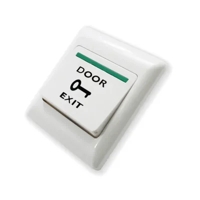 BOTON PULSADOR DOOR EXIT BLANCO