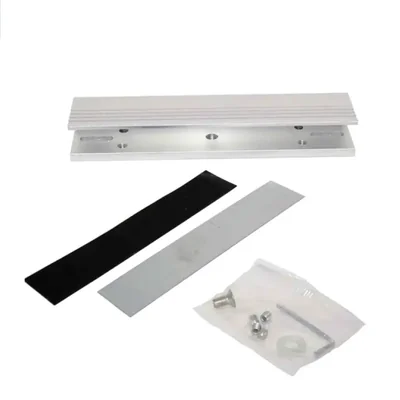 SOPORTE EN U PARA PUERTAS DE CRISTAL
