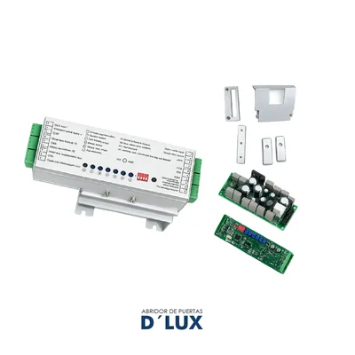 KIT ELECTRONICO ABRIDOR DE PUERTAS BATIENTES DLUX