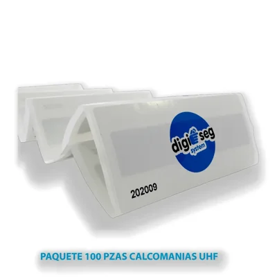 PAQUETE 100 PZAS CALCOMANIAS UHF