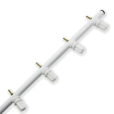POSTE CON AISLADOR TEMPLADO CON PERNO BLANCO