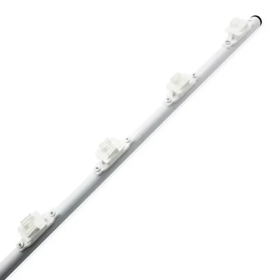 POSTE CON AISLADOR DE PASO BLANCO