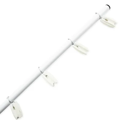 POSTE CON AISLADOR DE ESQUINA BLANCO