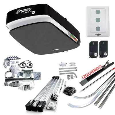 PAQUETE KIT ASCENDENTE TURBO LIGHT RIEL T + KIT DE HERRAJE S