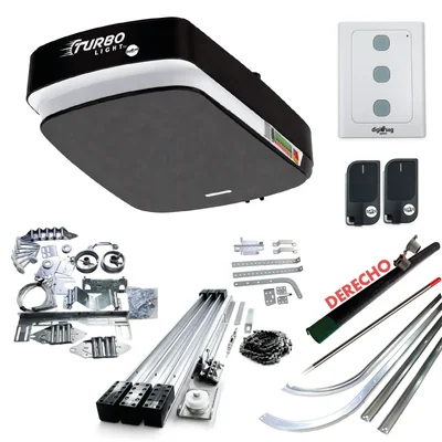 PAQUETE KIT ASCENDENTE TURBO LIGHT RIEL T + KIT DE HERRAJE S