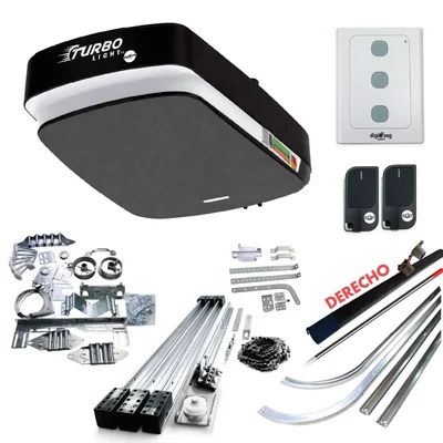 PAQUETE KIT ASCENDENTE TURBO LIGHT RIEL T + KIT DE HERRAJE S