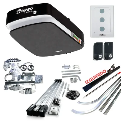 PAQUETE KIT ASCENDENTE TURBO LIGHT RIEL T + KIT DE HERRAJE S