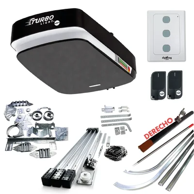 PAQUETE KIT ASCENDENTE TURBO LIGHT RIEL T + KIT DE HERRAJE S
