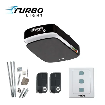 TURBO LIGHT 800N RIEL T, 2 CONTROLES, 1 MOTOR 1 RIEL INCLU