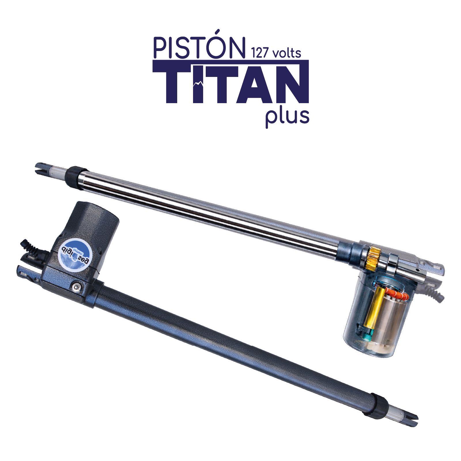 KIT DE PISTON TITAN PLUS 127V, CENTRAL, 2 CONTROLES – imagen 2