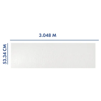 PANEL PARA PORTÓN BLANCO 3.048 M LARGO x 53.34 CM ANCHO