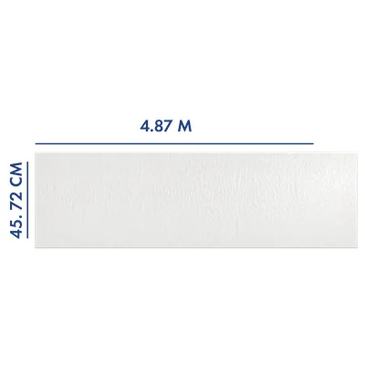 PANEL PARA PORTÓN BLANCO 4.87 M LARGO X 45.72 CM ANCHO