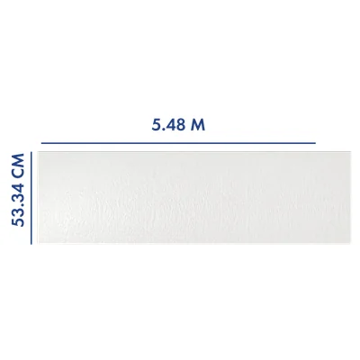 PANEL PARA PORTÓN BLANCO 5.48 M LARGO  x 53.34 CM ANCHO