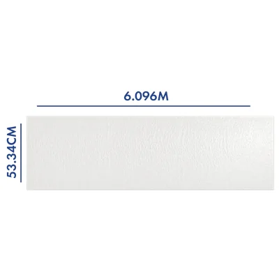 PANEL PARA PORTÓN BLANCO 6.096 M LARGO  x 53.34 CM ANCHO