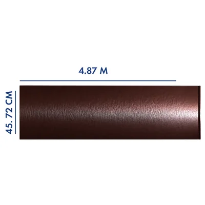 PANEL PARA PORTÓN COLOR CHOCOLATE 4.87 M LARGO X 45.72 CM AN