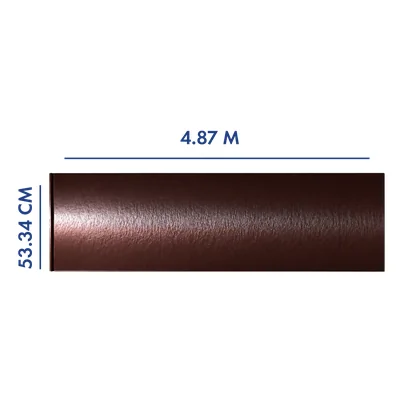 PANEL PARA PORTÓN COLOR CHOCOLATE 4.87 M LARGO X 53.34 CM AN