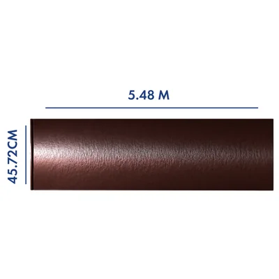 PANEL PARA PORTÓN COLOR CHOCOLATE 5.48 M LARGO X 45.72 CM AN