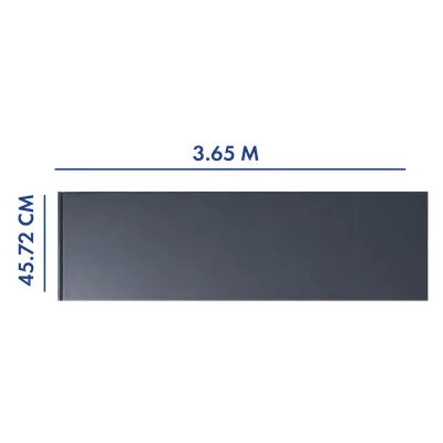PANEL PARA PORTÓN COLOR GRIS 3.65 M LARGO X 45.72 CM ANCHO
