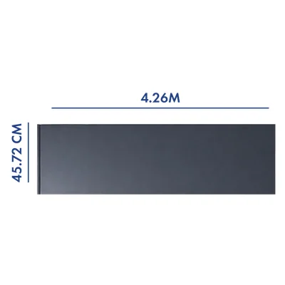 PANEL PARA PORTÓN COLOR GRIS 4.26 M LARGO X 45.72 CM ANCHO