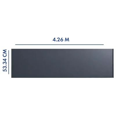 PANEL PARA PORTÓN COLOR GRIS 4.26 M LARGO X 53.34 CM ANCH