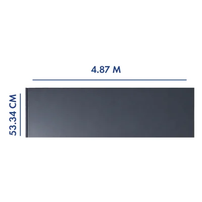 PANEL PARA PORTÓN COLOR GRIS 4.87 M LARGO X 53.34 CM ANCHO