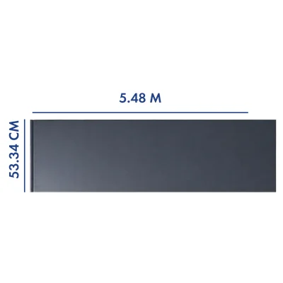 PANEL PARA PORTÓN COLOR GRIS 5.48 M LARGO X 53.34 CM ANCHO
