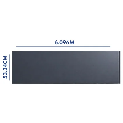 PANEL PARA PORTÓN COLOR GRIS 6.096 M LARGO X 53.34 CM ANCHO