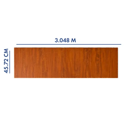 PANEL PARA PORTÓN COLOR ROBLE 3.048 M LARGO X 45.72 CM ANCHO