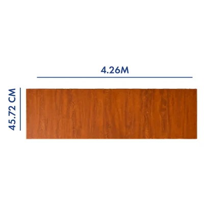 PANEL PARA PORTÓN COLOR ROBLE 4.26 M LARGO X 45.72 CM ANCHO