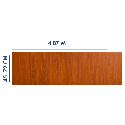 PANEL PARA PORTÓN COLOR ROBLE 4.87 M LARGO X 45.72 CM ANCHO