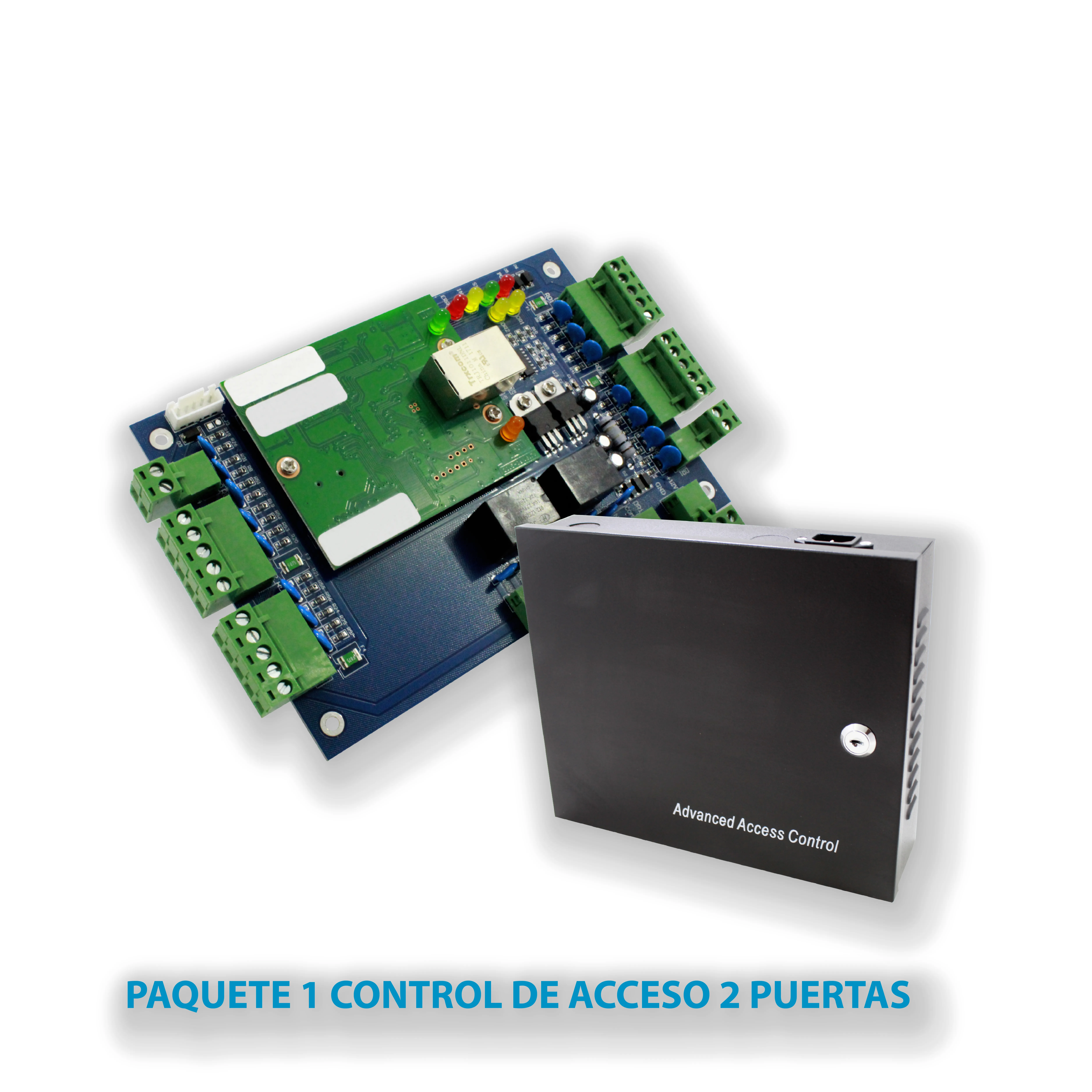 PAQUETE 1 CONTROL DE ACCESO 2 PUERTAS