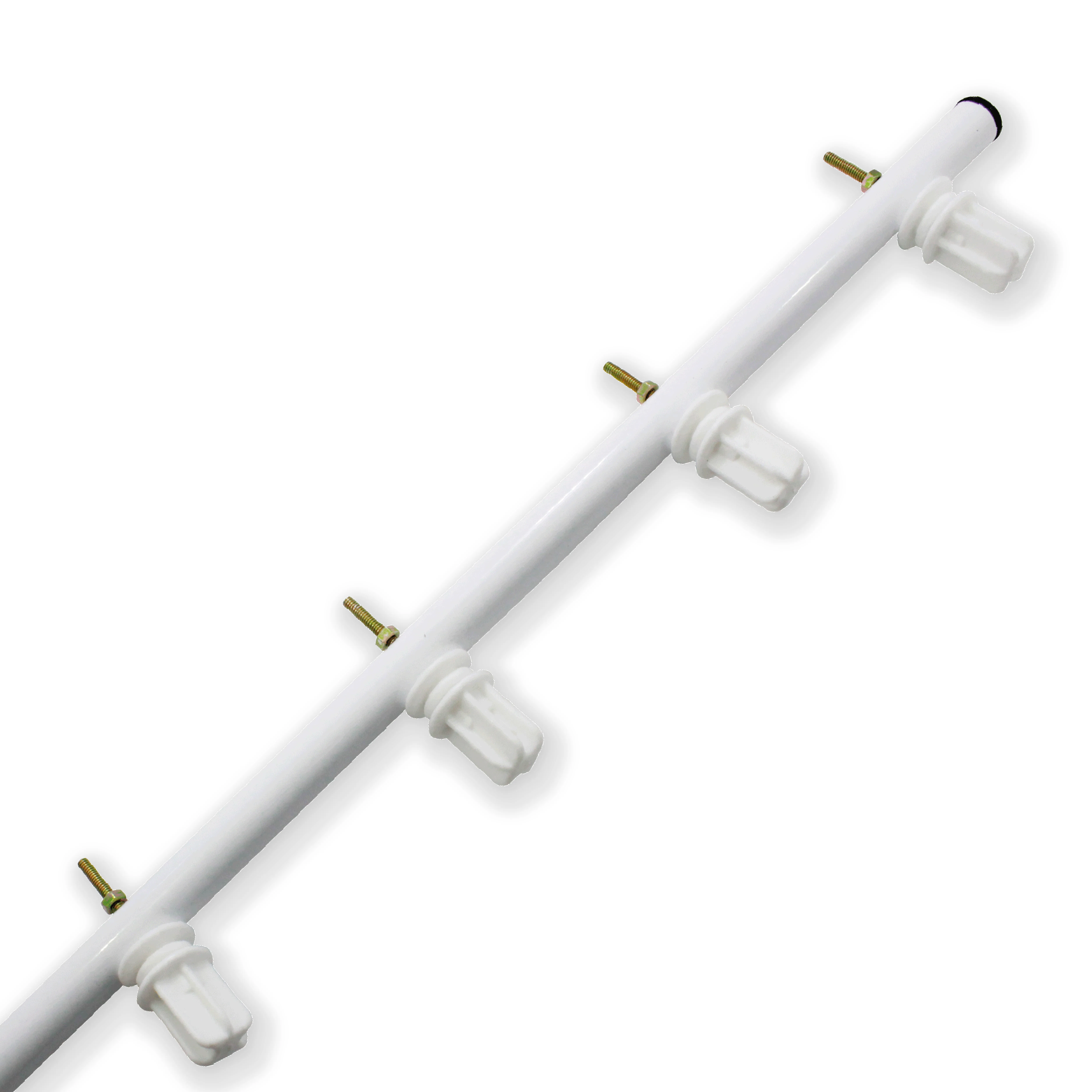 POSTE CON AISLADOR TEMPLADO CON PERNO BLANCO