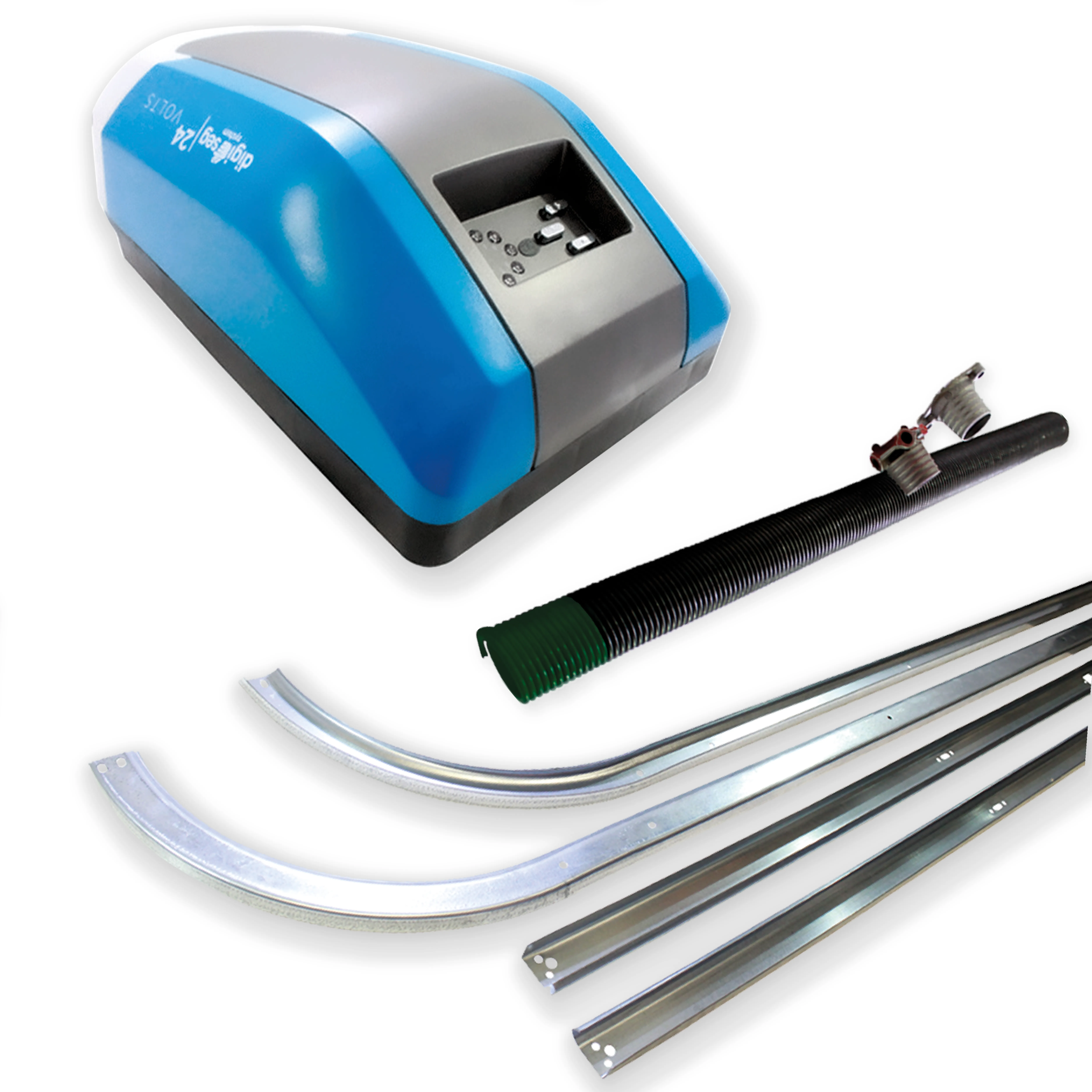 MOTOR DE CADENA 1000N 2601+KIT DE HERRAJES 7X8 RES VERDE