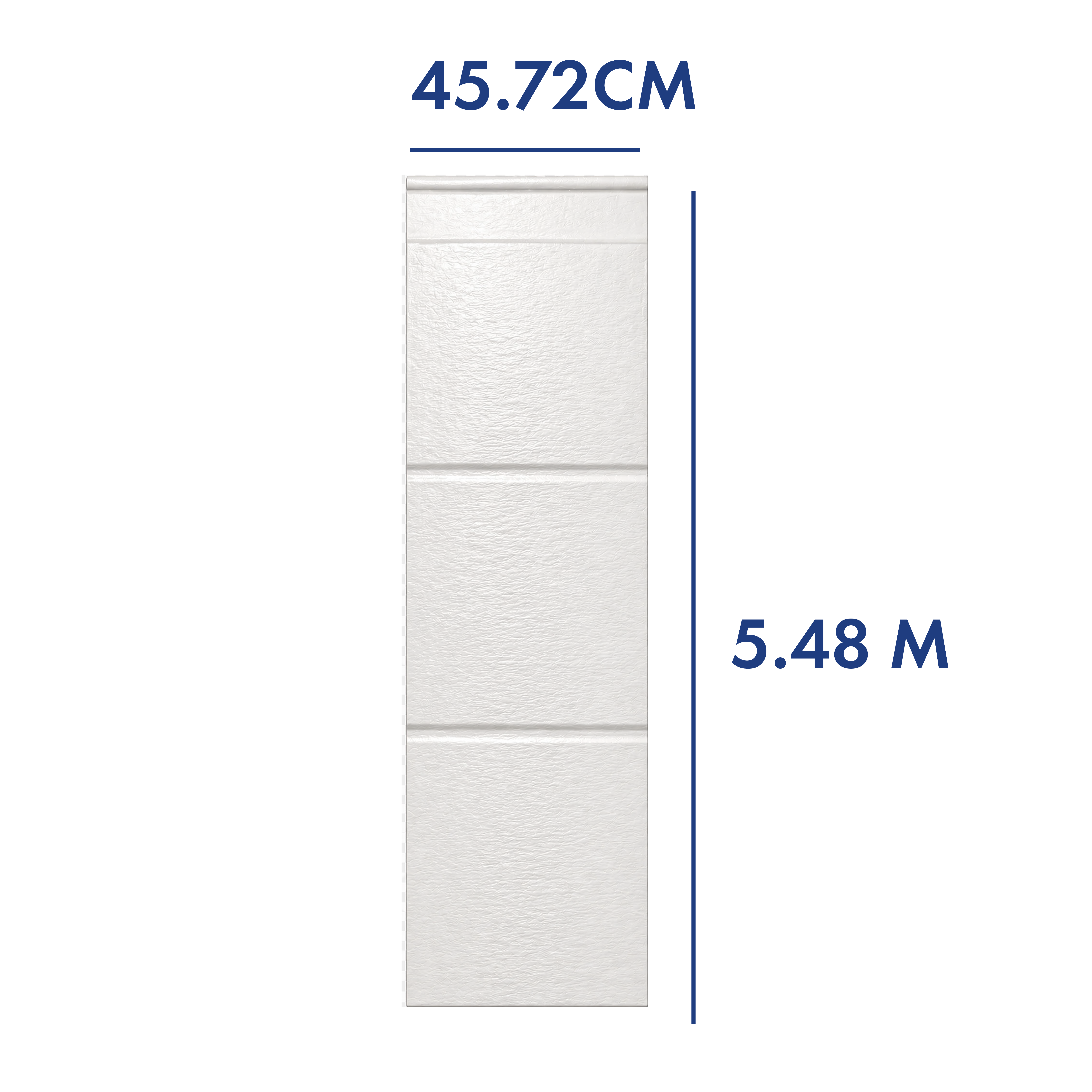 PANEL PARA PORTÓN BLANCO 5.48 M LARGO X 45.72 CM ANCHO