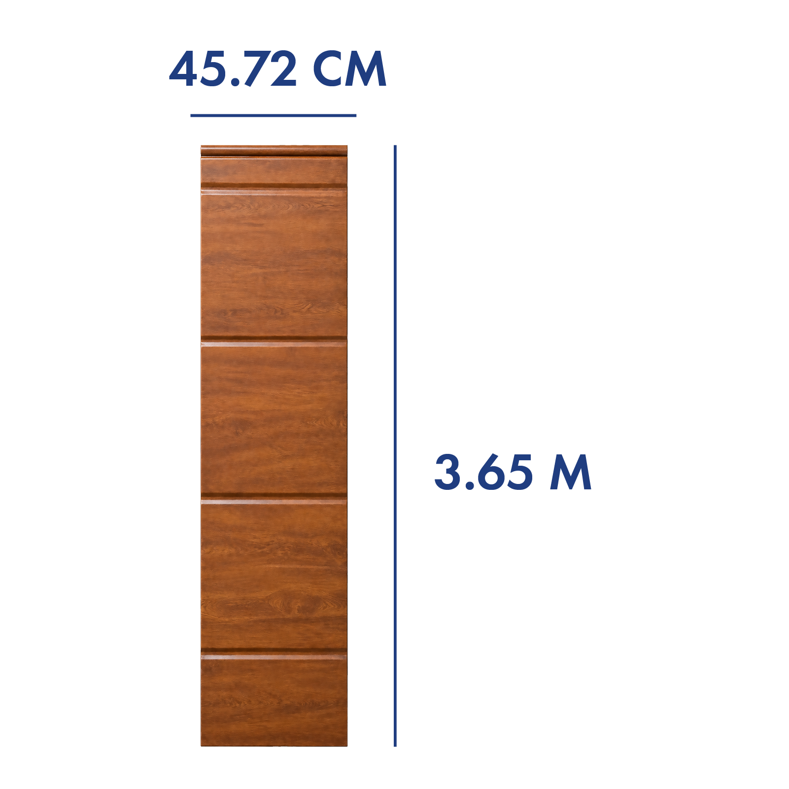 PANEL PARA PORTÓN COLOR ROBLE 3.65 M LARGO X 45.72 CM ANCH