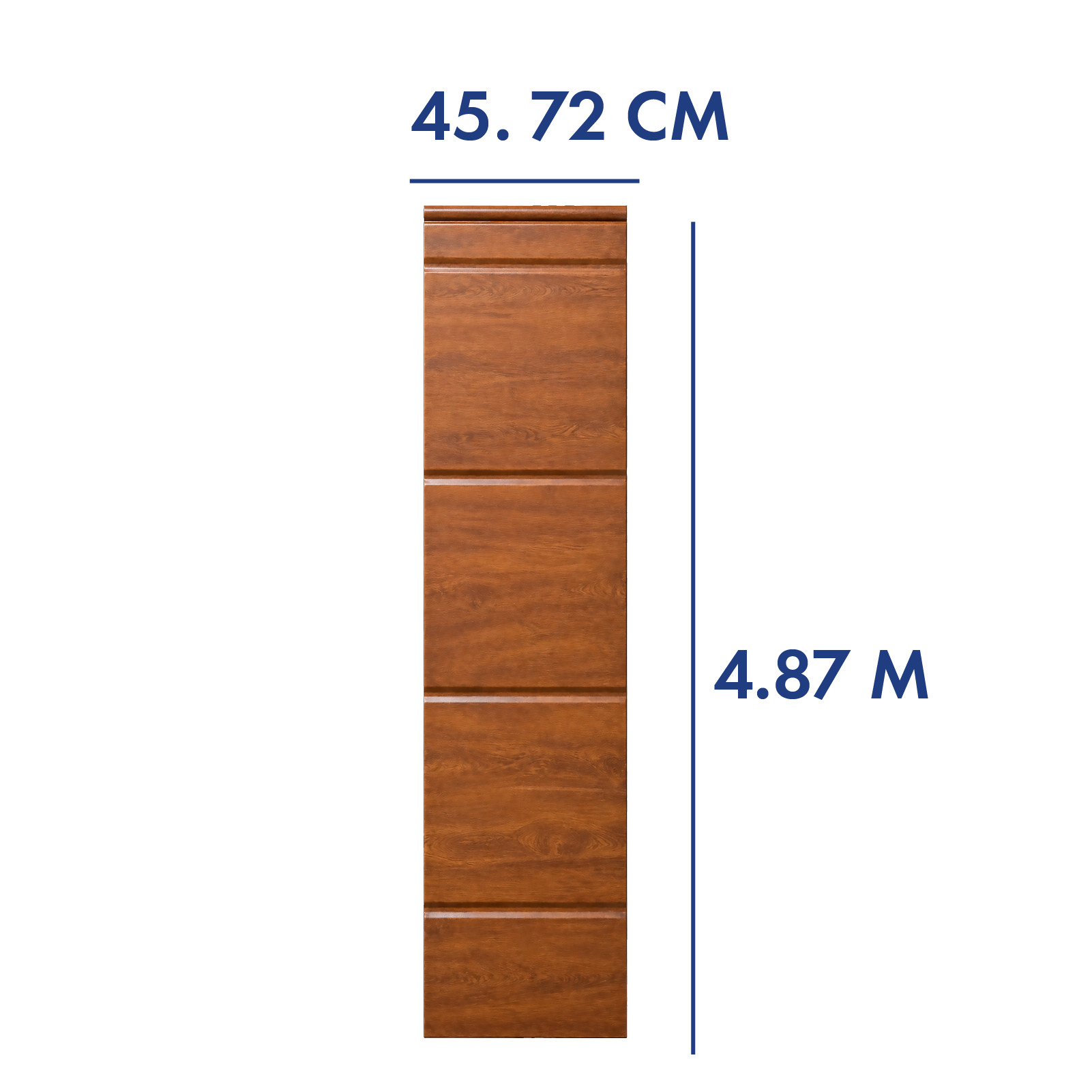 PANEL PARA PORTÓN COLOR ROBLE 4.87 M LARGO X 45.72 CM ANCHO