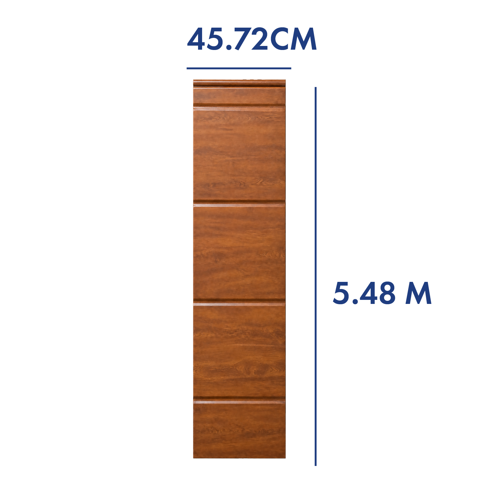 PANEL PARA PORTÓN COLOR ROBLE 5.48 M LARGO X 45.72 CM ANCHO