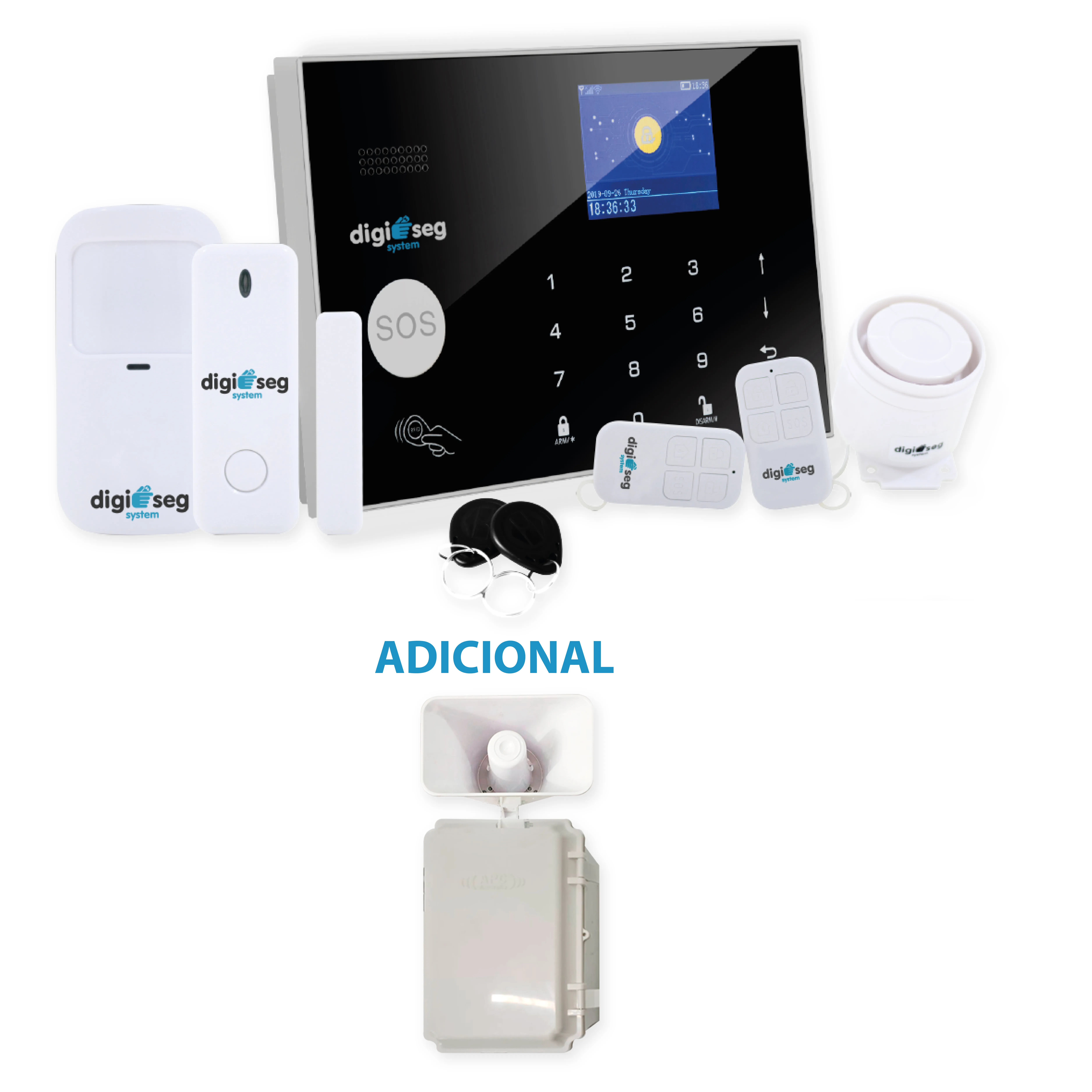 PROMO ALARMA TUYA 4G + PUE/VET+ SENSOR MOVIMIENTO + SIRENA INALAMBRICA